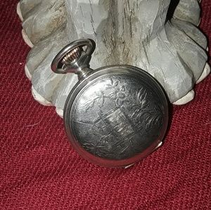 $DROP$Vintage Sterling Elgin Pocket Watch